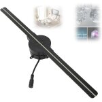 3d 16, 5 pouces ventilateur d'hologramme led, 224 perles lumineuses lecteur de publicit 3d haute rsolution ...