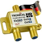 3d 4k r�partiteur 2 voies bk c�ble repartiteur d'antenne tv antenne satellite pour tnt t�l�vision par ...