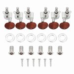 3l3r tuning pegs locking tuners m�caniques t�tes pour guitare electrique acoustique (argent)