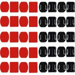 3m adhesive helmet mount, 20 curved and 20 flat sports camera mount bracket curved adhesive flat mount ...