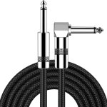 3m cble pour instrument electrique ampli basse cble 1 / 4 pour guitare electrique, guitare basse clavier ...