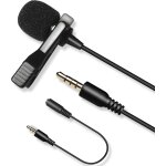 3m cble micro cravate, lvm7 clip on lapel microphone pour youtube interview podcast vido, smartphone ...