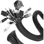 3m manchon de cache câble, 16 - 25mm réglable gaine câble tressée, extensible gaine range cable informatique, ... 3m manchon de cache câble, 16 - 25mm réglable gaine câble tressée, extensible gaine range cable informatique, ...