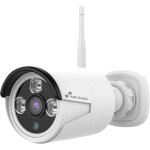 3mp outdoor wireless bullet wifi camera 20m night vision ip66 weatherproof compatible nv - kit830w - ...