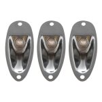 3pcs bateau guitare jack 1 / 4 pouce entr�e sortie jack plaque douille 6. 35mm chrome argent pour style ...