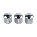 3pcs bouton de volume de basse electrique argent�e potentiom�tre de r�glage de volume de guitare electrique ...