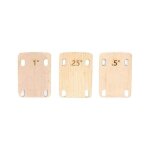 3pcs cales de manche de guitare plaque de cou boulonn�e pour la r�paration de guitare et de basse 0, ...