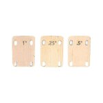 3pcs cales de manche de guitare plaque de cou boulonn�e pour la r�paration de guitare et de basse 0, ...
