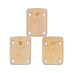 3pcs cales de manche de guitare, protection de cale de cou de guitare en bois derable massif 0, 25, ...