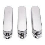 3pcs chrome m�tal scell� st strat guitar covers 3 ferm� single coil pour