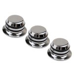 3pcs guitare métal top hat tone tuning boutons pour fender electric guitar jazz bass lp st chrome 3pcs guitare métal top hat tone tuning boutons pour fender electric guitar jazz bass lp st chrome