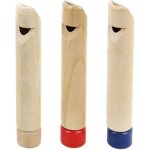 3pcs slides for kids whistle for children wooden train whistles toy musical instruments / bl