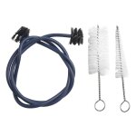 3pcs trombone kit nettoyage snake brosse doux poils 80cm pour trompette trombone en laiton soufflant ...