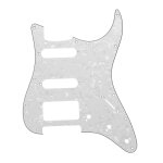 3ply hss guitar pickguard direct fit pour usa / mex fenders stratocaster strat, gris clair