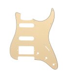 3ply hss guitar pickguard direct fit pour usa / mex fenders stratocaster strat, or rose