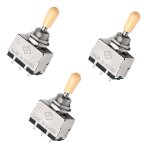 3x commutateur a levier, s�lecteur de prise, 3 positions, beige, pointe