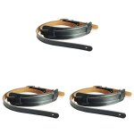 3x cuir durable et boucle en métal sangle de guitare electrique ceinture epaulière réglable sangles de ... 3x cuir durable et boucle en métal sangle de guitare electrique ceinture epaulière réglable sangles de ...