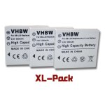 3x vhbw batterie set adapt�e pour cam�ra sanyo xacti: vpc - ca6 active, vpc - ca9, vpc - ca8 comme db ...