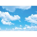 3x2, 5m vinyle toile de fond ciel bleu nuage blanc la nature douche de printemps joyeux anniversaire ...