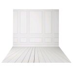 3x5ft vinyle photographie dcors blanc mur de briques plancher de bois mariage fond pour studio photo ...