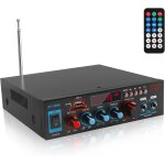4. 1 canaux amplificateur audio, amplificateur bluetooth 5. 0 50wx4 + caisson de basses actif, amplificateur ...