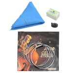 4 en 1 cordes set tissu propre pratique mute colophane pour instrument de violoncelle accessoire