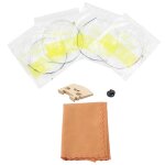 4 en 1 cordes de violon caoutchouc mute erable bois pont de nettoyage chiffon accessoires kit