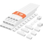 4, 8 m goulotte cable, goulotte electrique pour cbles, cache fil, cache cable pour cacher les cbles, ...