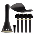 4 / 4 accessoires de violon ensemble de quatre pi�ces de cordier cordier mentonni�re ongle de queue instrument ...