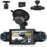 4 canaux 360 dashcam voiture, 4 camra 1080p avant et arrire gauche droite avec carte 64g, 3  dash camra ...