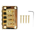 4 cordes chevalet de guitare m�tal am�lior� son el�gant remplacement de chevalet de guitare electrique ...