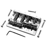 4 cordes hardtail basse guitare pont pour fender precision jazz bass style bass, chrome 4 cordes hardtail basse guitare pont pour fender precision jazz bass style bass, chrome