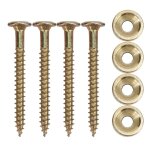 4 ensembles de bague de joint de cou de guitare ensemble boulon de virole en mtal avec accessoire de ...