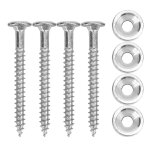 4 ensembles de bague de joint de cou de guitare boulon de virole en mtal avec accessoire de vis pour ...