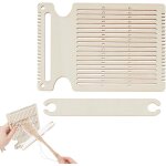 4 ensembles kit de tissage de ceinture, kit de mtier  tisser en bois pour ceinture outils de navette ...