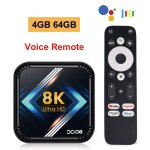 4 go 64 go voice rc - dq08 rk3528 smart tv bo�te android 13 quad core cortex a53 soutien 8k vid�o 4k ...