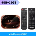 4 go32 go mx3 - dcodeur tv android 11. 0, amlogic s905tage, 1000m, wifi, 4k av1, google first, youtube, ...