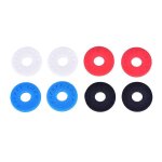4 paires de sangles de gel de silice verrouillent la boucle pour la basse de guitare electrique acoustique ...