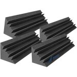 4 panneaux acoustiques absorbeur de basse de graves pige bass traps 12x12x48cm bassabsorber eliminer ...