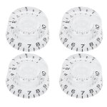 4 pcs acrylique basse boutons guitare electrique contr�le de volume potentiom�tre chapeau guitare accessoiresn ...