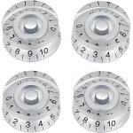 4 pcs boutons de contrle de vitesse de tonalit de volume pour lp style basse pices de guitare electrique, ...