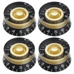 4 pcs boutons de contrle de vitesse de tonalit de volume pour lp style basse pices de guitare electrique, ...