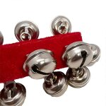 4 pcs cloches de nol poigne en bois jingle bells instrument musical main cloche percussion musicale ...