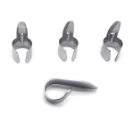 4 pcs finger picks, rglable metal finger thumb picks pack pour guitare, banjo