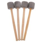 4 pcs grosse caisse maillets b�tons baguettes mousse t�te tambour maillets pour marching band percussion ...