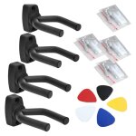 4 pcs guitare cintre en plastique r�sistance a l'usure rev�tement bras r�glable crochet de montage mural ...