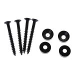 4 pcs guitare electrique basse manche montage embouts et vis guitare basse pices