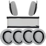 4 pcs housses casque + 1 pcs housse de serre - tte de casque, coussinets d'oreilles pour casque lavables, ...
