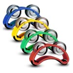 4 pcs tambourins de pied mtal jingle percussion tapping sangle tambourins de pied pour fournitures de ...