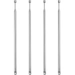 4 pices 60cm 4 sections antenne tlescopique, antenne tlescopique portable fm, antennes radio fm tlescopiqu ...